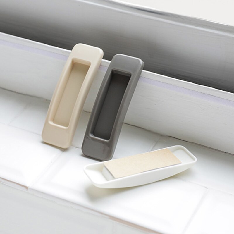 2pcs Paste the Open Sliding Door Handle Glass Window Sliding Door Strong and Seamless Adhesive Auxiliary Handle Hardware LX9C