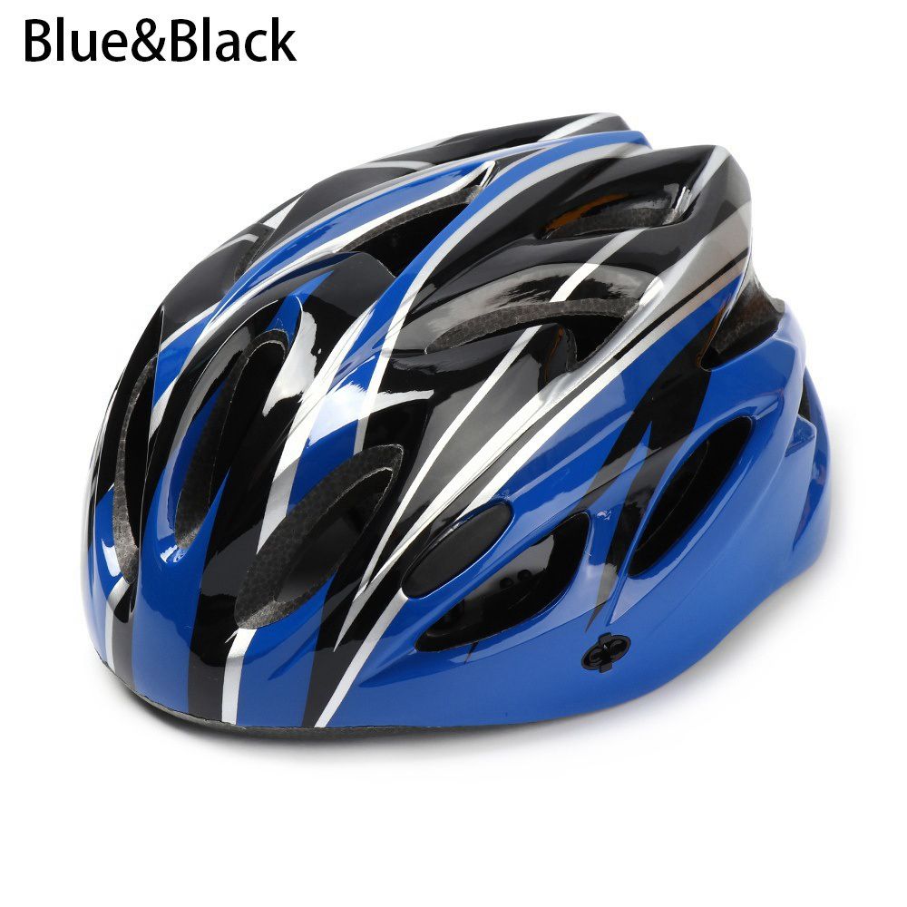 Ultralight Men/Women Cycling Road Bike MTB Helmet Windproof Helmet Mountain Road Bike Helmet Bicycle Outdoor Accessories: Blue-Black