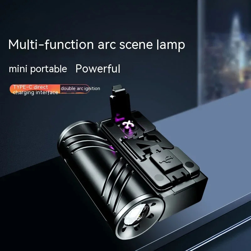 Hoge Heldere Led Zaklamp Usb Oplaadbare 2 Modi Tactial Zaklamp Waterdichte Handlamp Ultra Felle Lantaarn Camping
