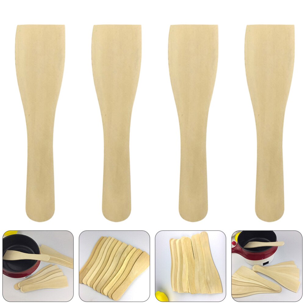 Eco-friendly Smooth Practical Durable Wooden Turner Cooking Spatula Home