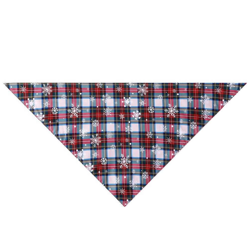 Kerst Plaid Hond Bandana Klassieke Plaid Sneeuwvlok Pet Driehoekige Slabbetjes Sjaal Huisdieren Beauty Accessoires Kraag