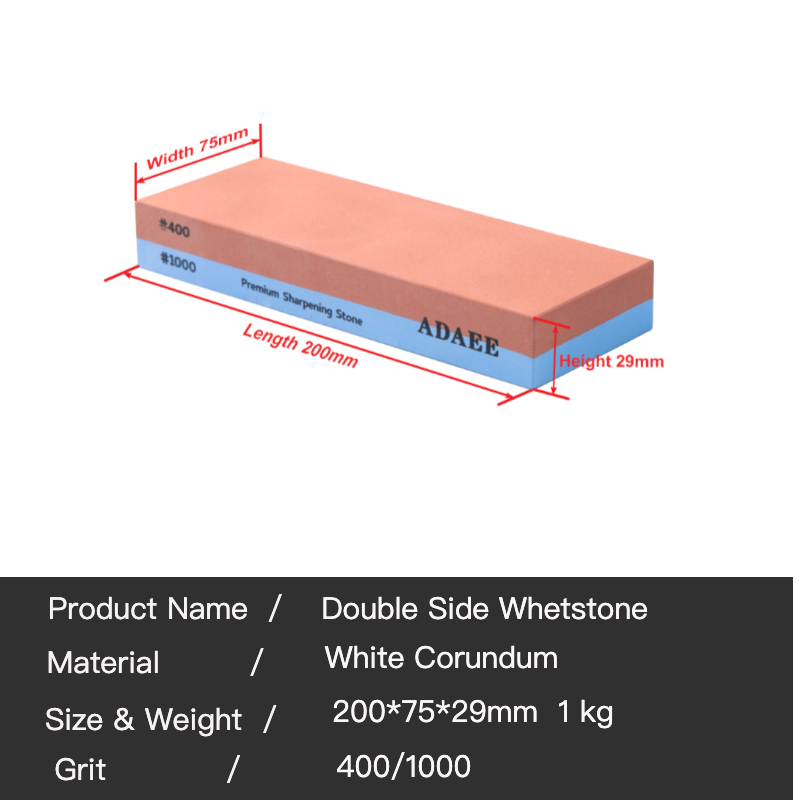 ADAEE-piedra Natural para afilar cuchillos, afilador de piedra: 400 1000 Grit