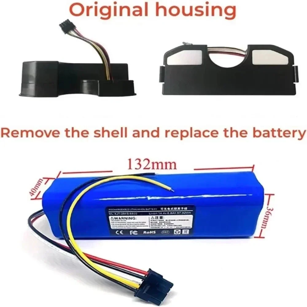 14,8 V 12800 mAh 100 % neuer CECOTEC CONGA 4090 4490 4690 4590 Wischroboter-Akku Netease Intelligente Fertigung NIT-Modell