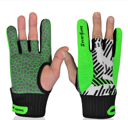 Boodun U050913 guantes de silicona Bowling Thumb para hombre y mujer: Green-L
