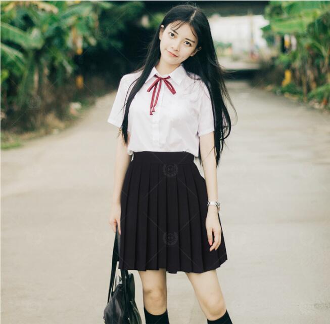 Japanese School Uniform Girl Sailor Dress Short Sleeve Shirt Pleated Skirt Uniformes Korean Preppy Style Costumes For Girls