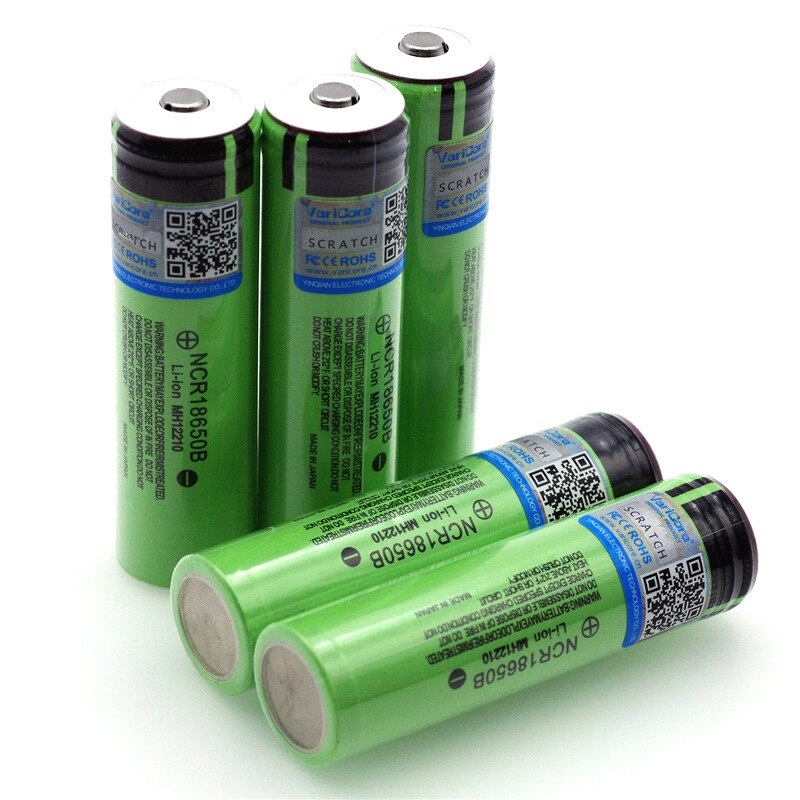 Batería recargable de litio NCR18650B, nueva, Original, 18650, 3,7 v, 3400 mah, puntiagudas con baterías (sin PCB) + caja