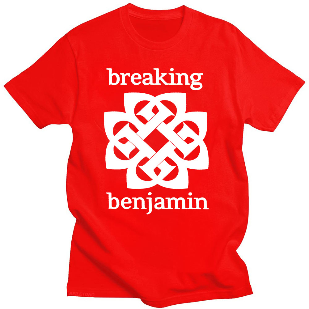 Breaking benjamin t-shirt med grafisk tryk, hiphop, vintage, bomuld, kortærmet, gotisk t-shirt, unisex t-shirts: Xl / Lyserød
