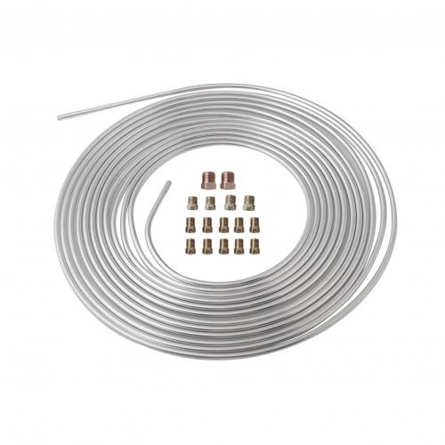 Universal Car Brake Line Replacement Tubing Coil Fitting Kit Anti-rust Tube Iron Galvanized Flexible Brake Hoses Accessoires: Default Title