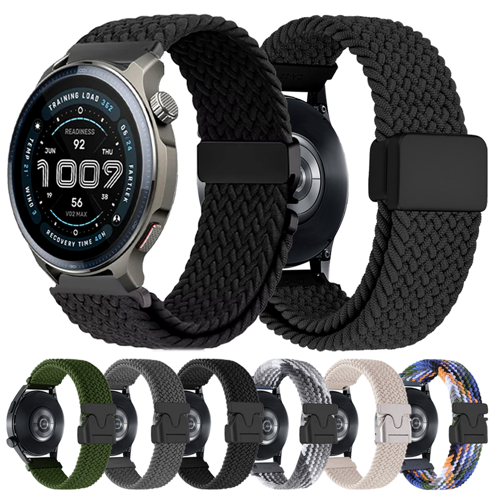 20 mm 22 mm nylon sportband voor AMAZFIT BIP 6 5 GTS 4 mini GTS/GTR 4 3 2E ademende armband BALANS 2 actieve 2 Stratos 3 band