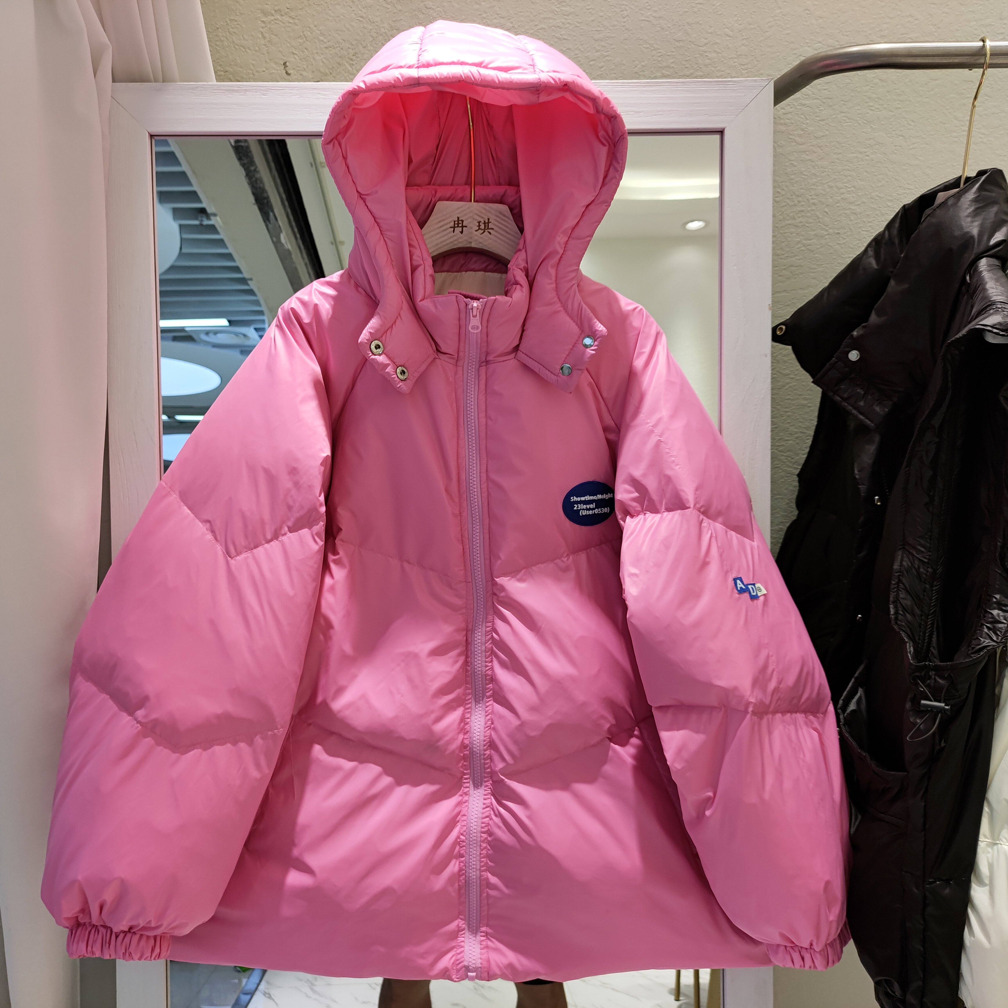 Chaqueta corta con capucha para invierno, plumón de pato blanco suelto coreano, Parkas gruesas para mujer, prendas de vestir sueltas, Tops, novedad de