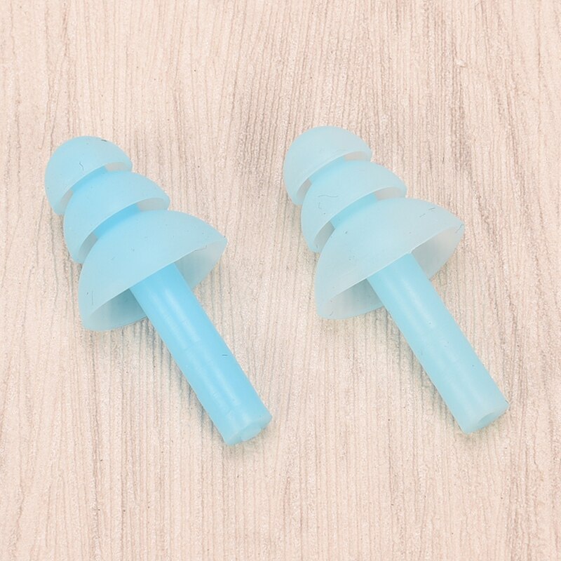 1 par de tapones de silicona para los oídos, antirronquidos, cómodos para estudiar y dormir: BL