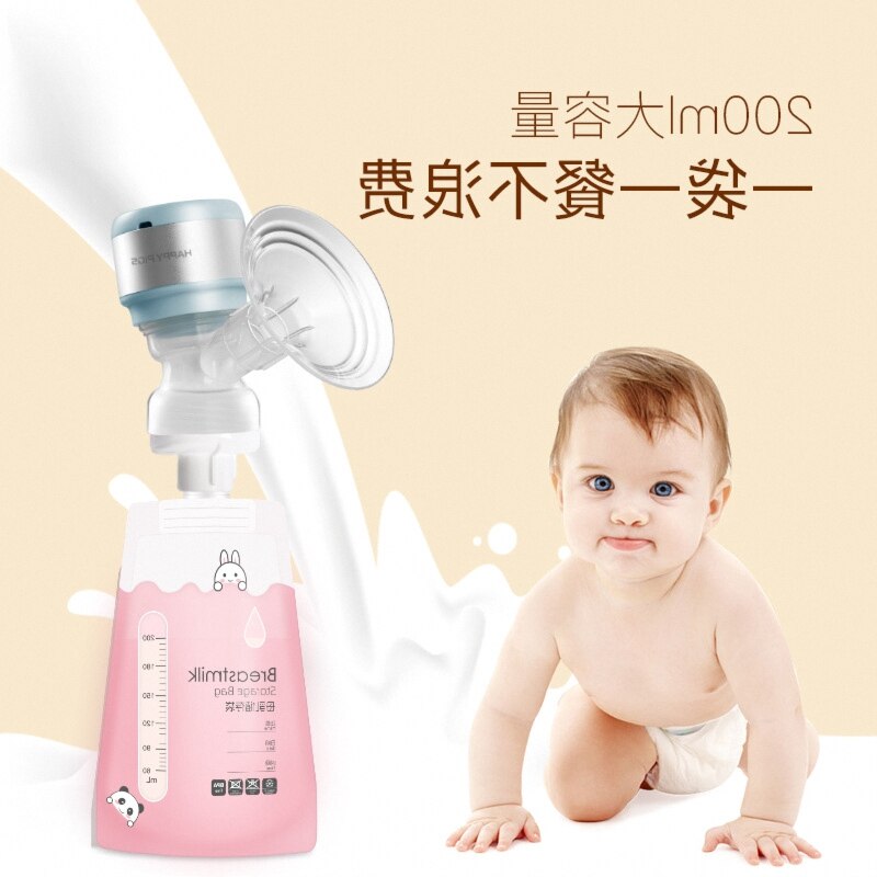 Sacs de stockage de lait maternel, 180 compte 6 Oz sacs de congélateur de lait pour le stockage d'allaitement à Long terme importé de corée, sans BPA