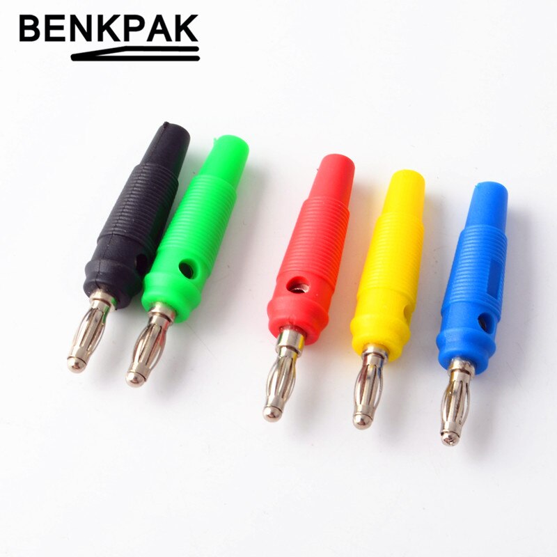 5pcs 4MM Banana Plug Audio Speaker Connectors Amplifier Speaker Binding Post 4mm Banana Jack Plug For Cable Terminals