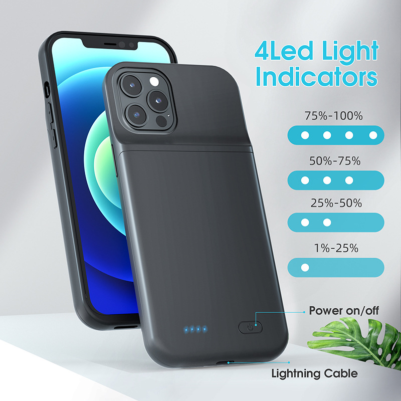 Batterijlader Case Voor iPhone 17 Air 16 15 14 Plus 13 12 Pro Max Mini Power Bank Voor iPhone 11 batterij case bateria poort gratis