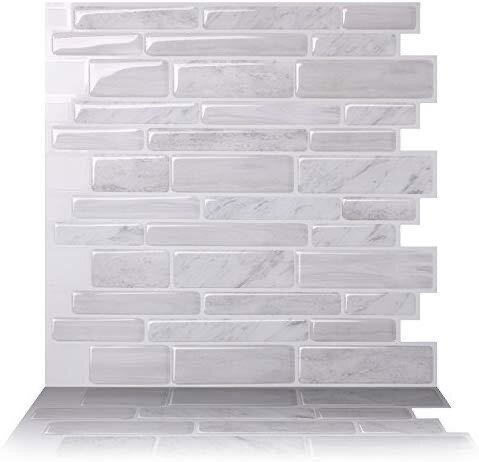 Sticker Kitchen Backsplash Wall Sticker Self Adhesive Mosaic Tiles Bathroom Waterproof DIY Nordic Modern Home Decor-1 Sheet: GRS11