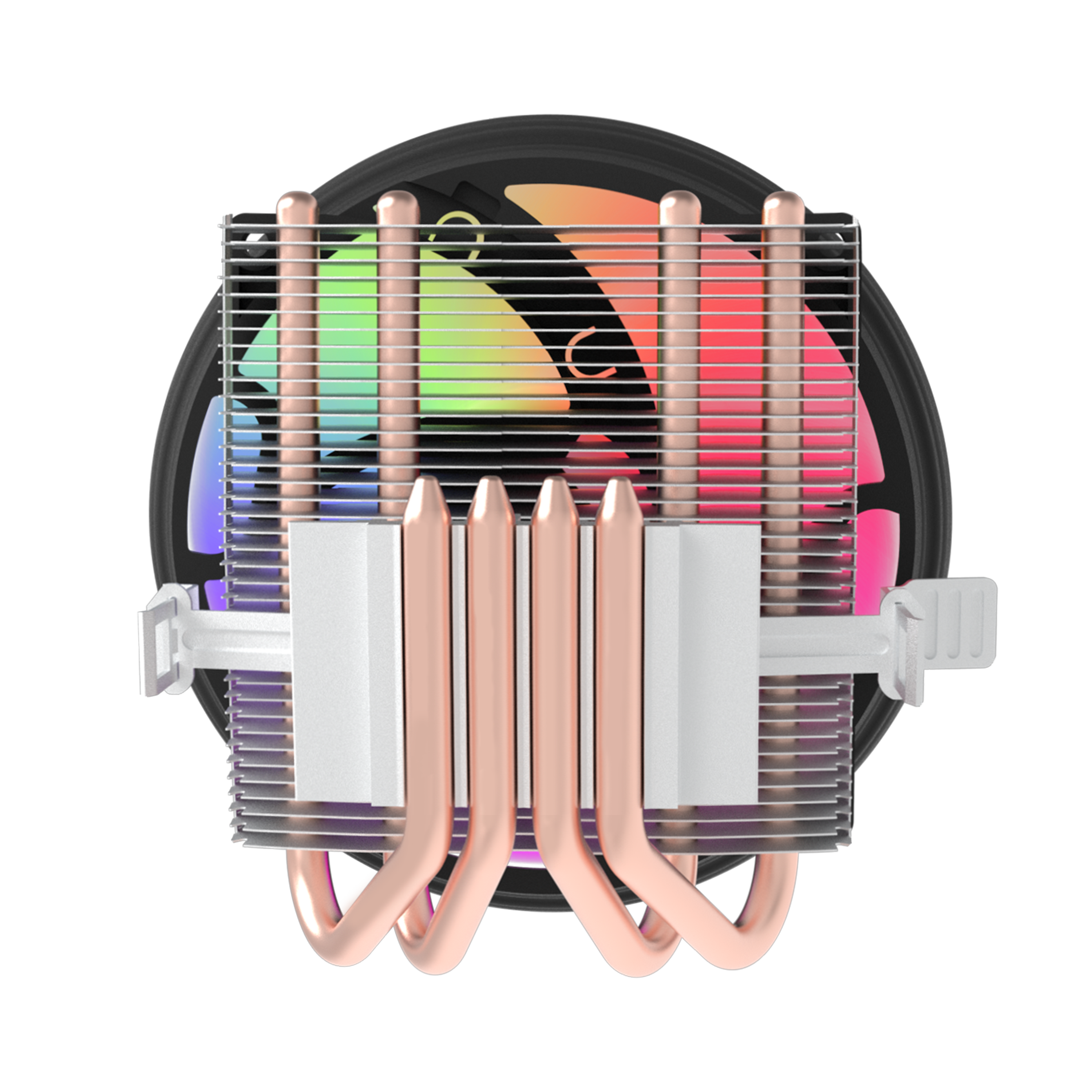 Aigo ice 400x 4 varmerør cpu-kjølervifte rgb 4- pins pwm datamaskinkabinettvifte stille intel lga 1700 1200 1150 1151 amd  am3 am4
