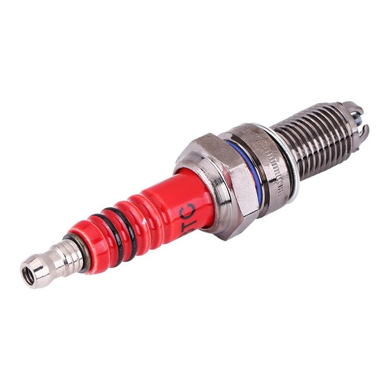 Vela de ignição de 3 eletrodos d8tc, 2 peças para 125cc 150cc 200cc 250cc motocicleta scooter atv quads