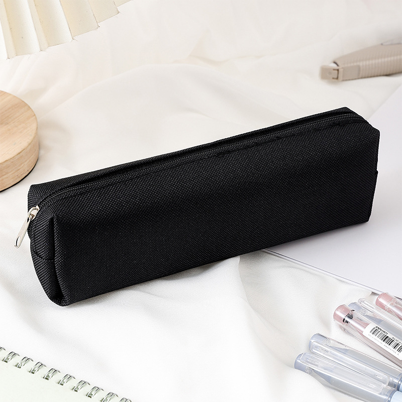 Simple Pencil Case School Supplies Pencil Cases Estuche Escolar Solid Color School Stationery Kalemlik Trousse Pencil Pouch: Yellow