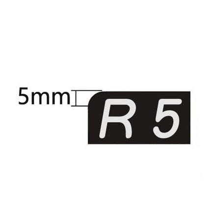 Heavy Duty Pvc Card R3 R5 R10 10Mm Hoek Puncher Rounder Papier Cutter Gegoten Staal Reverse Hoek Nip: R5