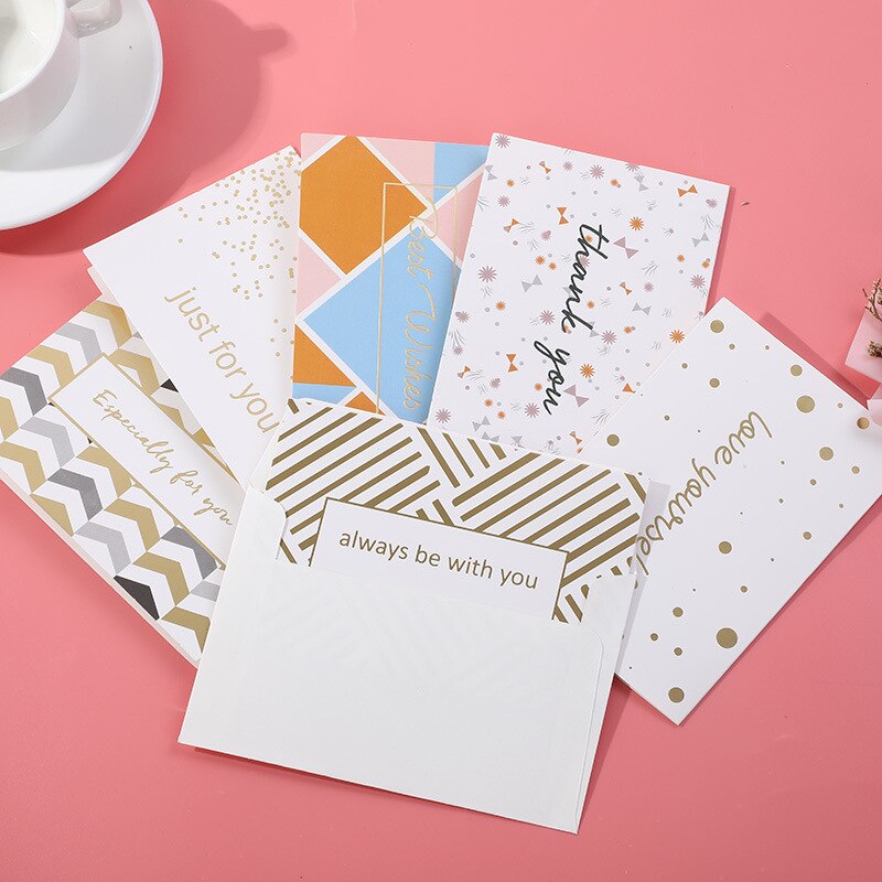 Thank You Card With Envelope, Greeting Card, Blessing Card, Thank You Message Card, Christmas Business Card Set