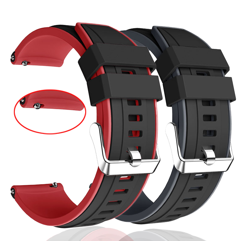Silicone Sport Band Strap For Huami Amazfit GTR 47mm Bracelet Belt Replacement 22mm Watchband For Amazfit 3 2 2S Sport Bracelet