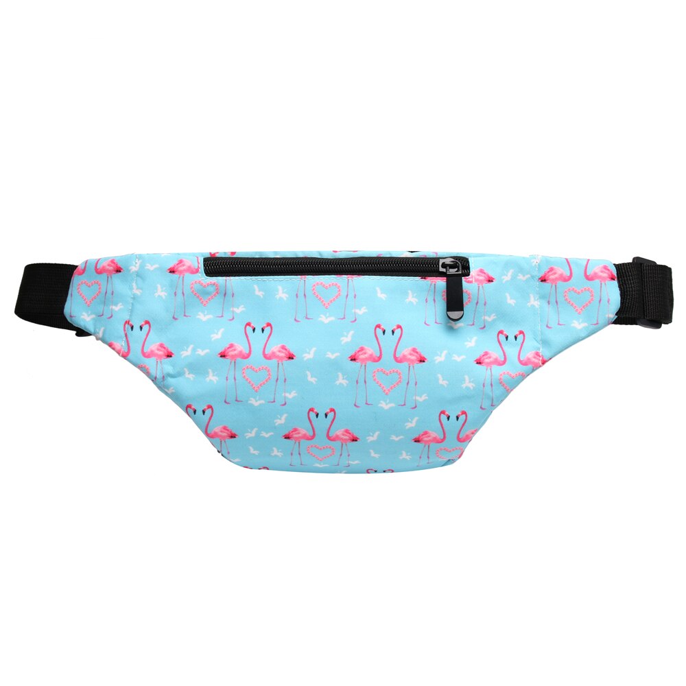 Deanfun 2 pièces/ensemble 3D imprimé Flamingo taille Pack sacs multifonctions Fanny Packs pour les femmes DS2