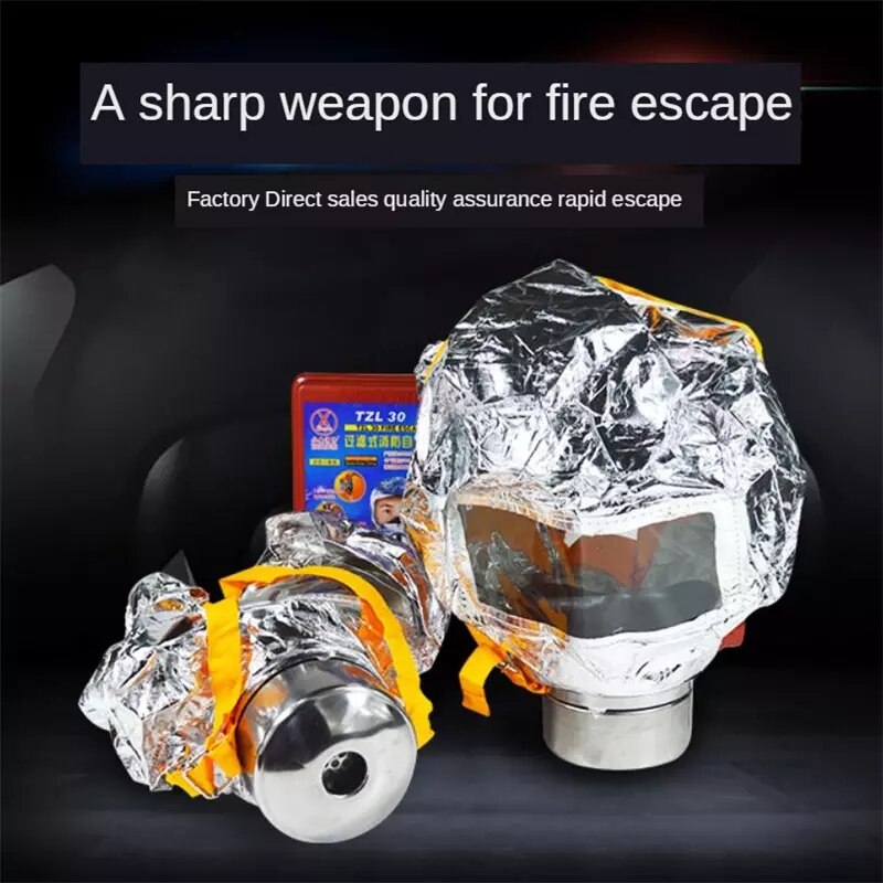Fire Eacape-máscara respirador de autorescate, mascarilla protectora de Gas de humo, cubierta Personal de Escape de emergencia, PM016