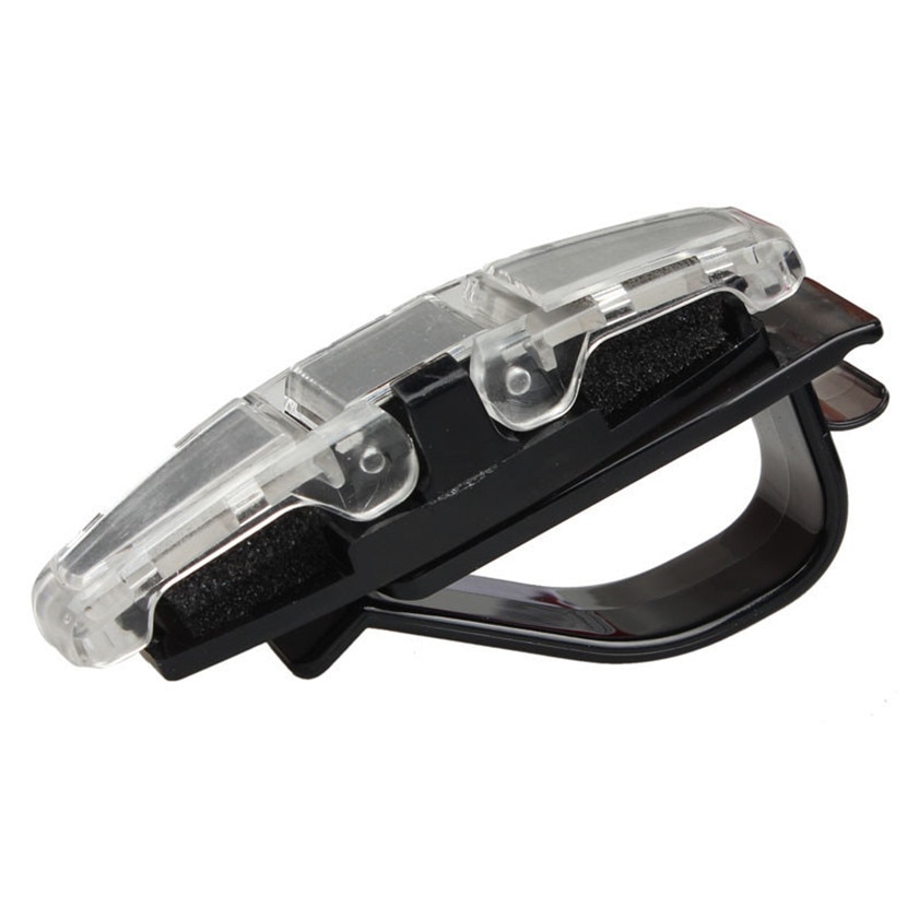 Auto-styling Auto Zonneklep Clip Houder Voor Dual Zonnebril Lenzenvloeistof Leesbril