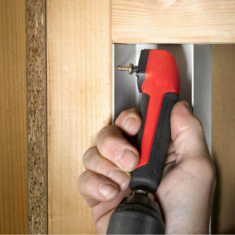 90 Degree Right Angle Extension Driver Drilling Shank Screwdriver 1/4 inch Hex Wrench Drill Bit Magnetic Socket Holder Hand Tool