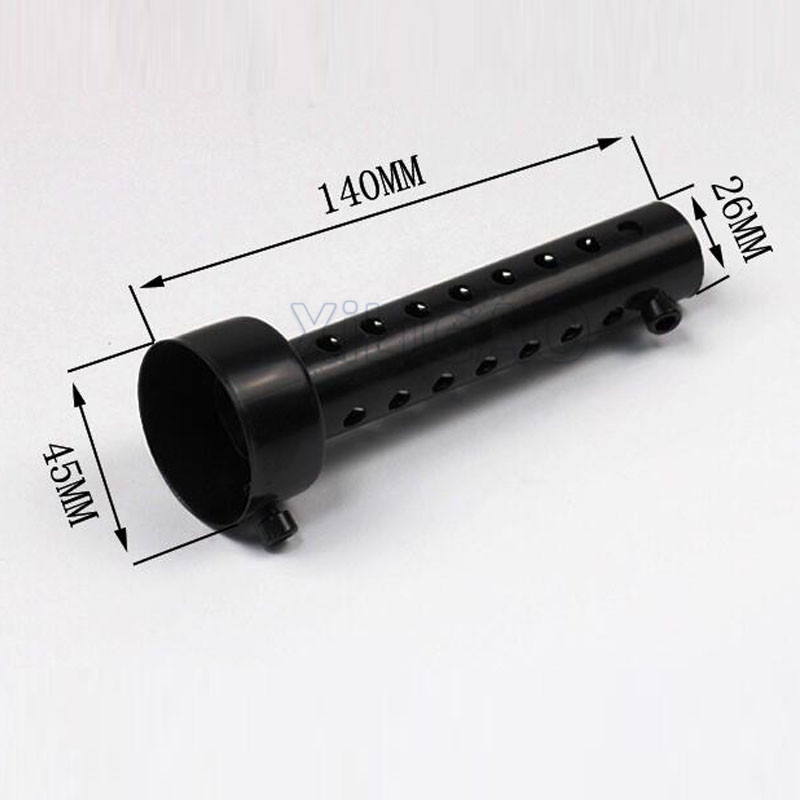 Eksos motorsykkel lyddemper justerbar db killer svart farge metall lyddemper 35/42/45/48/60mm passer til de fleste eksos fin lyd  mf010