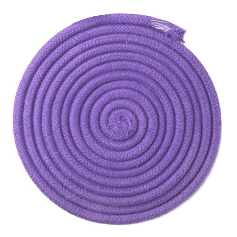 Corda de ginástica rítmica esportiva, corda para ginástica, competição, treinamento artístico, corda de ginástica: purple