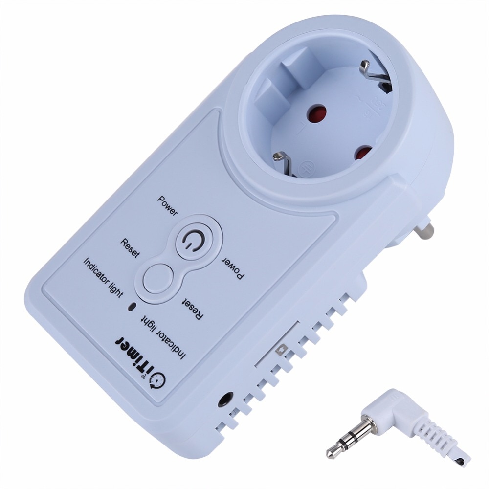 Prise de courant intelligente GSM | Avec capteur de température, prise ue, commande SMS