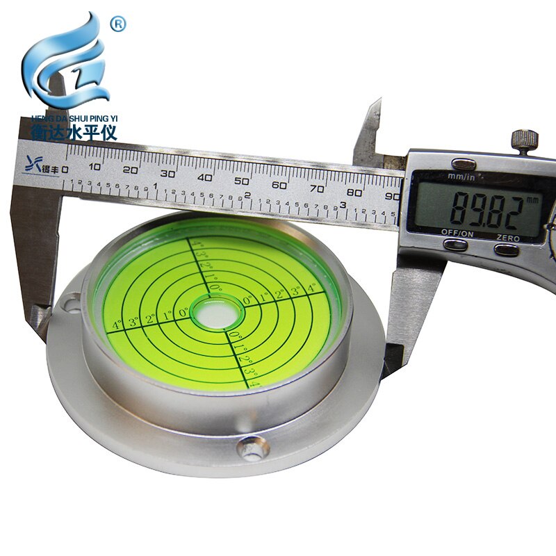 Mechanical level Engineering Vehicle Level Bubble Big Flange Round Level Size 90*71*20mm