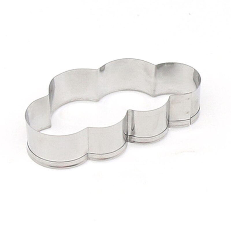 1 stk bage kage udstikker sky-formet fondant chokolade kiks form småkage stempel rustfrit stål bageware værktøjer tslm 1