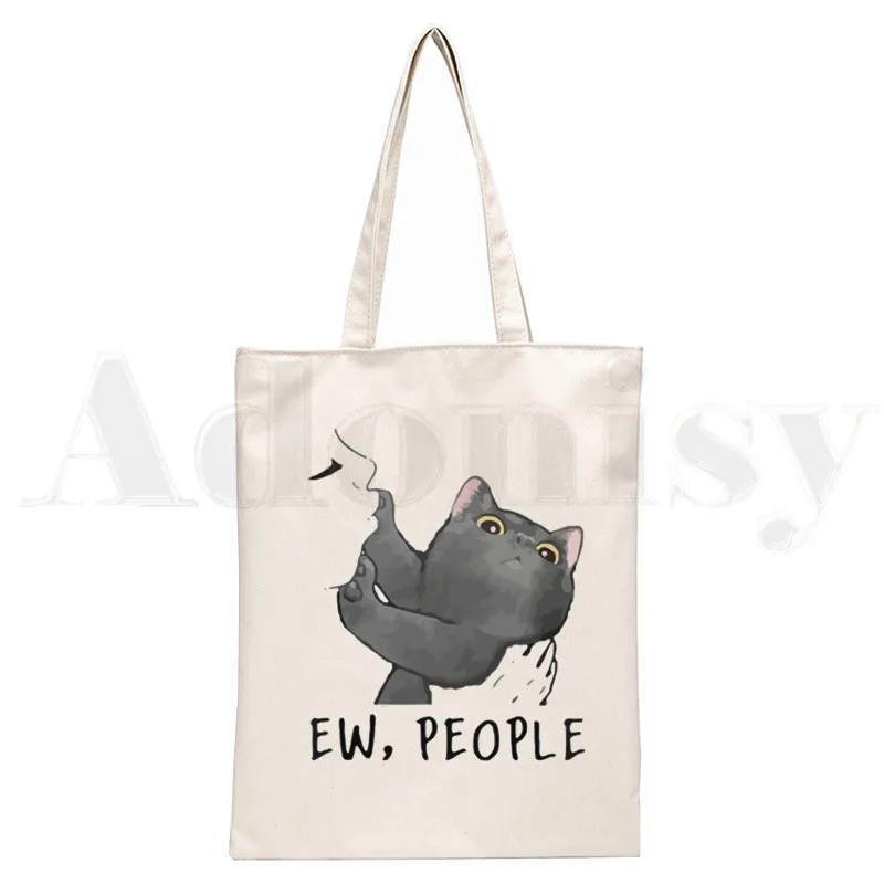 Ew Mensen Kat Handtassen Schoudertassen Casual Winkelen Meisjes Handtas Vrouwen Elegante Canvas Tas: Army Green