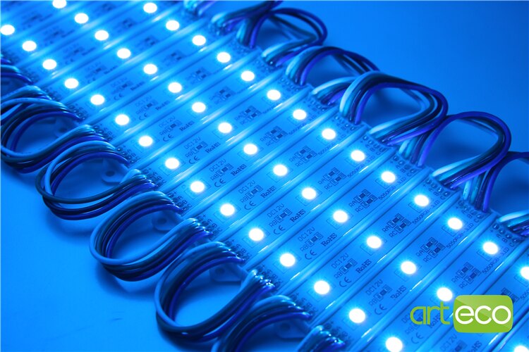 100 teile/los DC12V 5050 3LEDs LED-modul 5050 RGB LED-modul licht RGB IP65 Wasserdicht