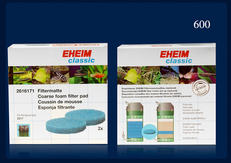 Eheim Klassieke Filter Vat Filter Katoen Wit Katoen Zwart Katoen Biochemische Katoen 250/350/600 Aquarium Accessoires: YELLOW