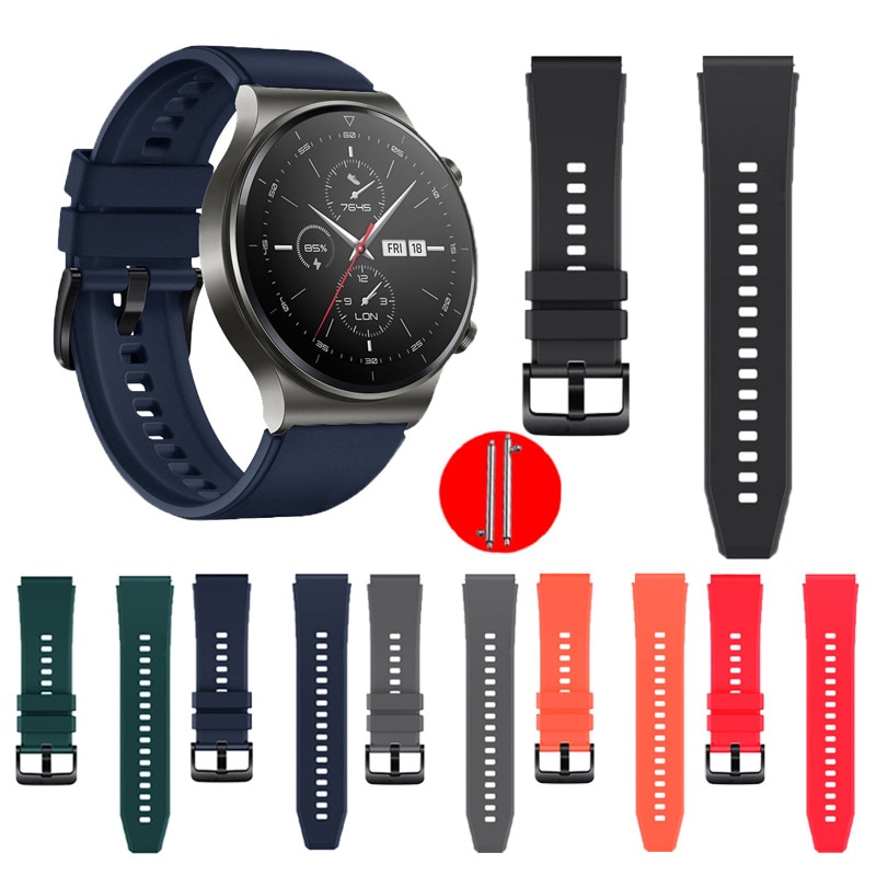 Siliconen Horlogeband Voor Huawei Horloge Gt 2 Pro Band 2pro Vrouwen Mannen Sport Armband Band Voor Huawei GT2 Pro horloge Accessoires