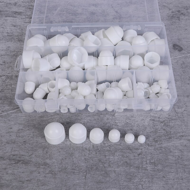 145PCS/SET Hex Nut Cover Protective M4-M12 Bolt Cap Protection Caps Covers Exposed Hexagon Plastic