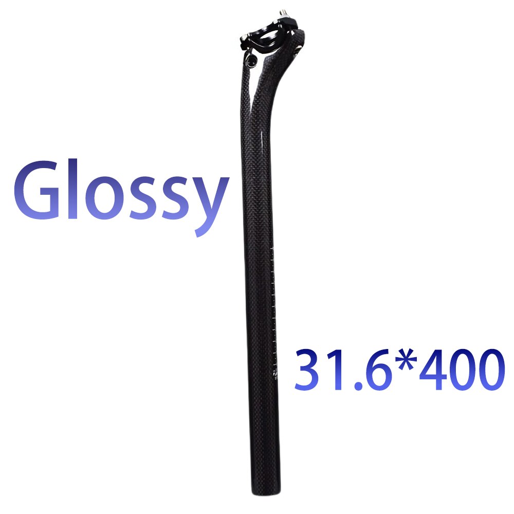 neue Carbon Sattelstütze 27,2 30,8 31.6*350-400mm Voll Carbon Mtb Straße Mountainbike Sattelstütze Oem china Fabrik Verkäufe Bike Teile: 31.6 400 glossy