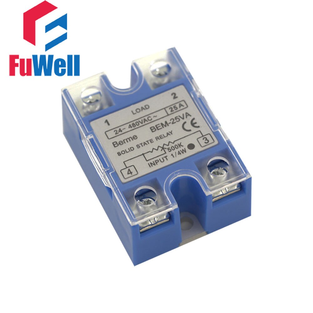 Relais Statique SSR-25 DD 25A 5-220VDC - Pour Automatisation Industrielle, Sans étincelle