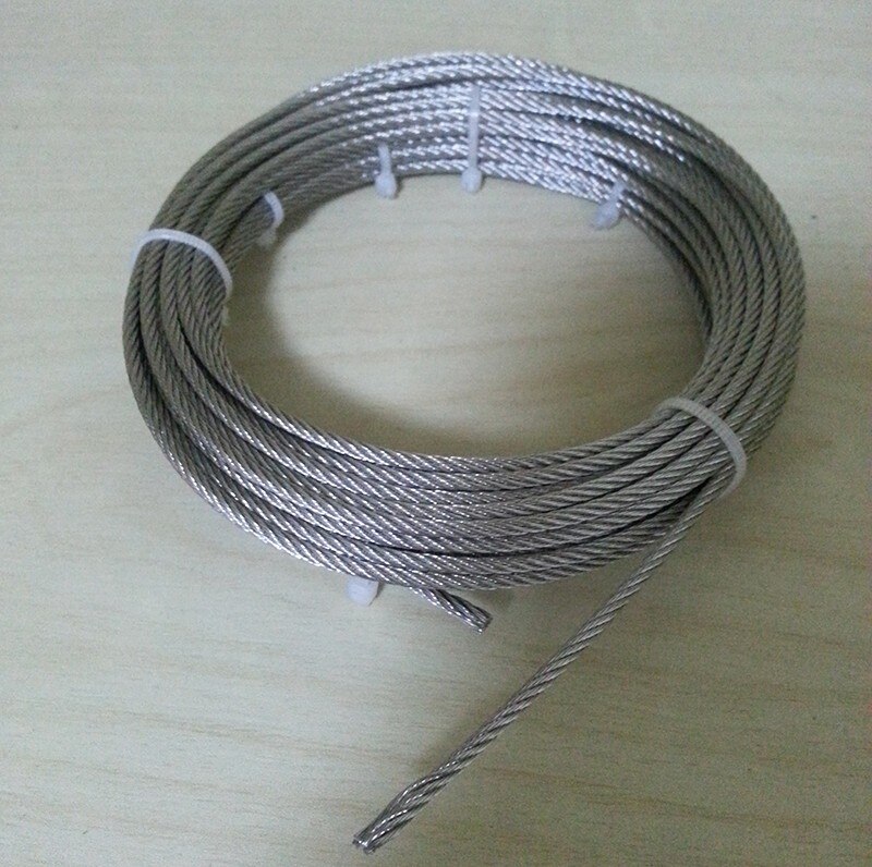 2mm dia Struktur: 7*7 SS304 Edelstahl Drahtseil Angeln seil ca. 10 Meter