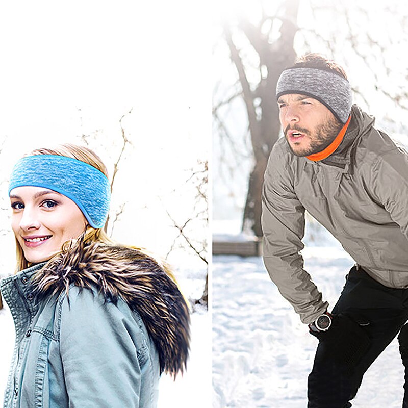 Warm Oorbeschermers Unisex Vrouwen Mannen Fleece Oor Warmer Winter Head Band Ski Oorkap Hoofdband Haarband Oorwarmers