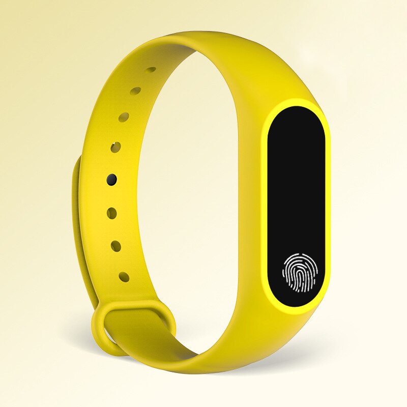 Sport Armband Digitale Horloge Vrouwen Horloges Dames horloges Voor Vrouwen Klok Dames Uur Voor Android IOS inteligente intelig: yellow