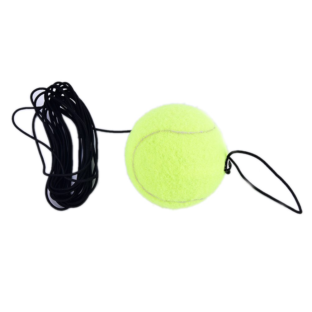 1Pc Exercise Ball with Rubber Rope Trainer Train Tool Tennis Ball Sports Tennis Training Balls Trainer