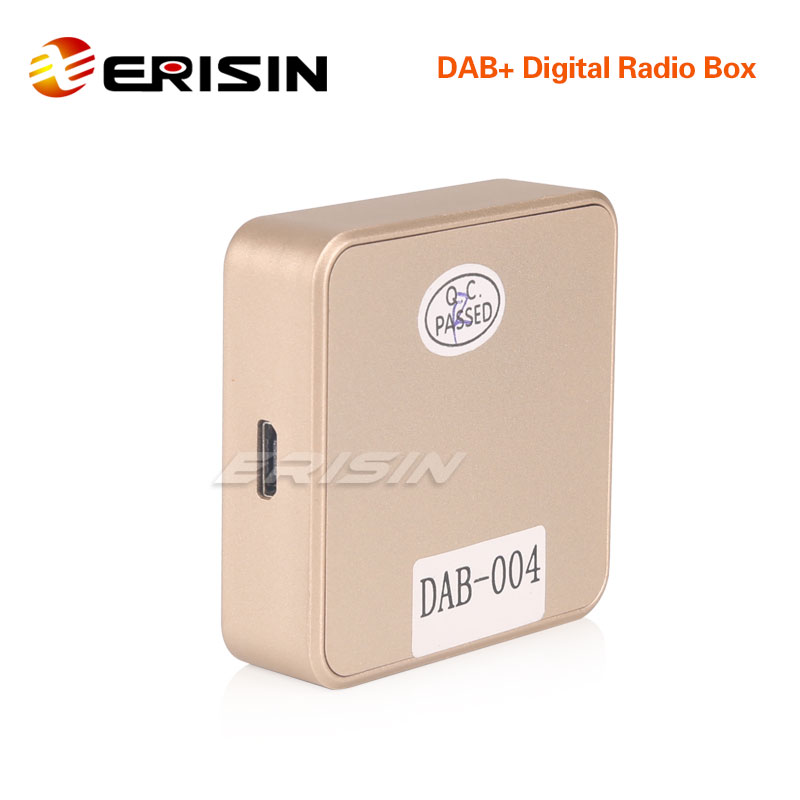 Erisin  es364 digital radio dab+ box antenne forstærket antenne til android 7.1/8.1/9.0/10.0 bilstereoer