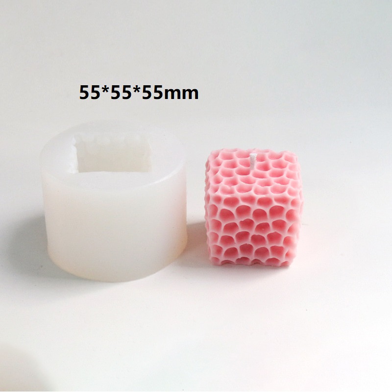 Diverse Honingraat Vormen Kaars Siliconen Mal Voor Handgemaakte Desktop Decoratie Gips Hars Aromatherapie Kaars Siliconen Mal: Clear