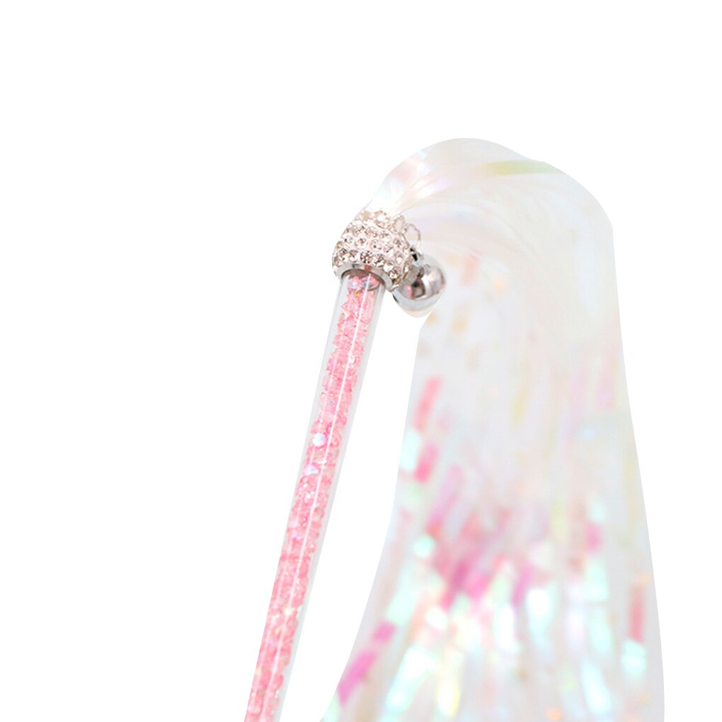 Acryl huisdier teaser speelgoed grappige interactieve lange papieren kwast speelgoed glinsterende glimmende huisdier stok toverstaf: No3