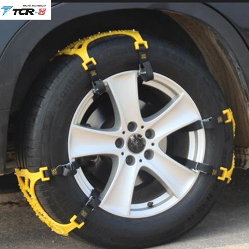 1x TPU de nieve de plástico de las cadenas de púas para neumáticos de coche Universal de neumáticos de invierno seguridad vial de las cadenas de nieve escalada barro suelo antideslizante