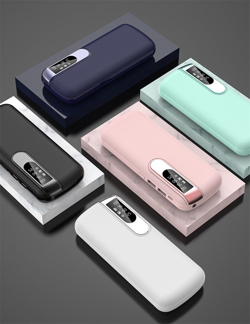 50000mah potenza Banca caricabatterie portatile ad alta capacità Schermo digitale batteria esterna 2USB ricarica rapida per Xiaomi Samsung IPhone